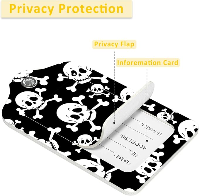 2 Pack Human Skeleton Luggage Tag - Image 4