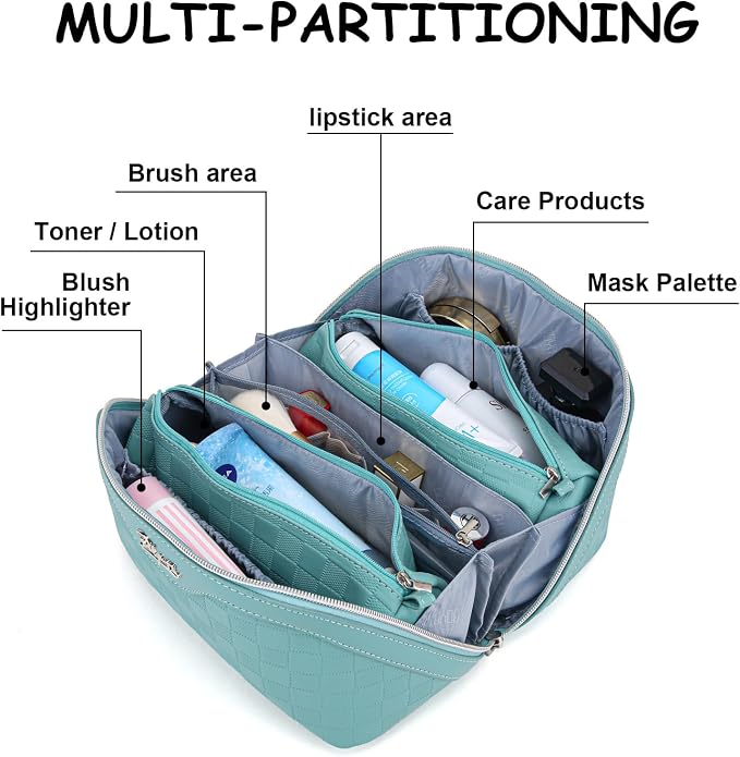 BOYATU Travel Makeup Bag Organizer Cosmetic Bag: 3 Pcs Set Make up Bags - Image 5
