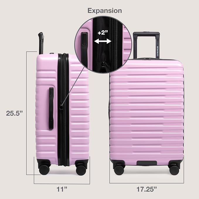U.S. Traveler Boren Polycarbonate Hardside Rugged Travel Suitcase Luggage - Image 7