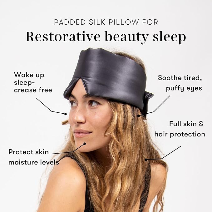 DROWSY Silk Sleep Mask. Face-Hugging, Padded Silk Cocoon - Image 3
