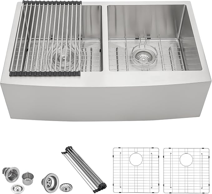 36 Farmhouse Sink Stainless Steel by LORDEAR