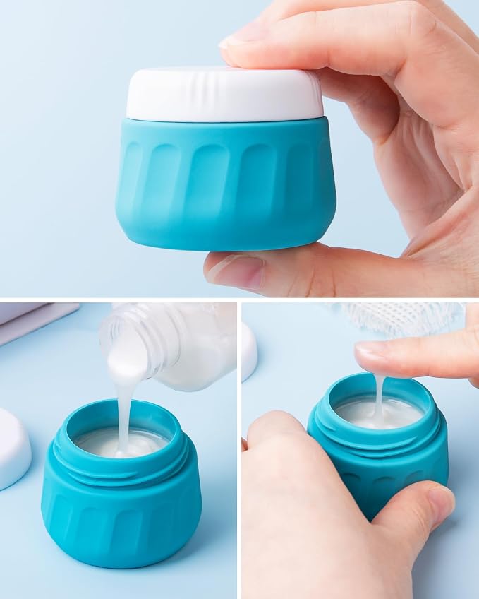 Travel Bottles for Toiletries, 10 Pack, TSA Approved, 3oz/90ml Silicone - Image 3