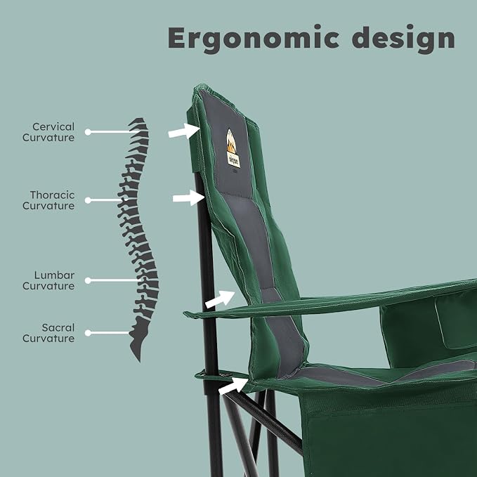 Oversized Camping Chairs 2 Pack - Image 5