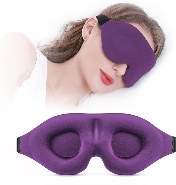 YIVIEW Sleep Mask for Side Sleeper, Complete Light Blocking 3D Sleeping Eye Mask by YIVIEW