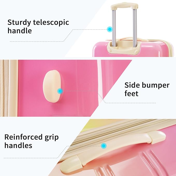 Merax Luggage Sets 3 Piece, Hardside Expandable Suitcase Set - Image 5