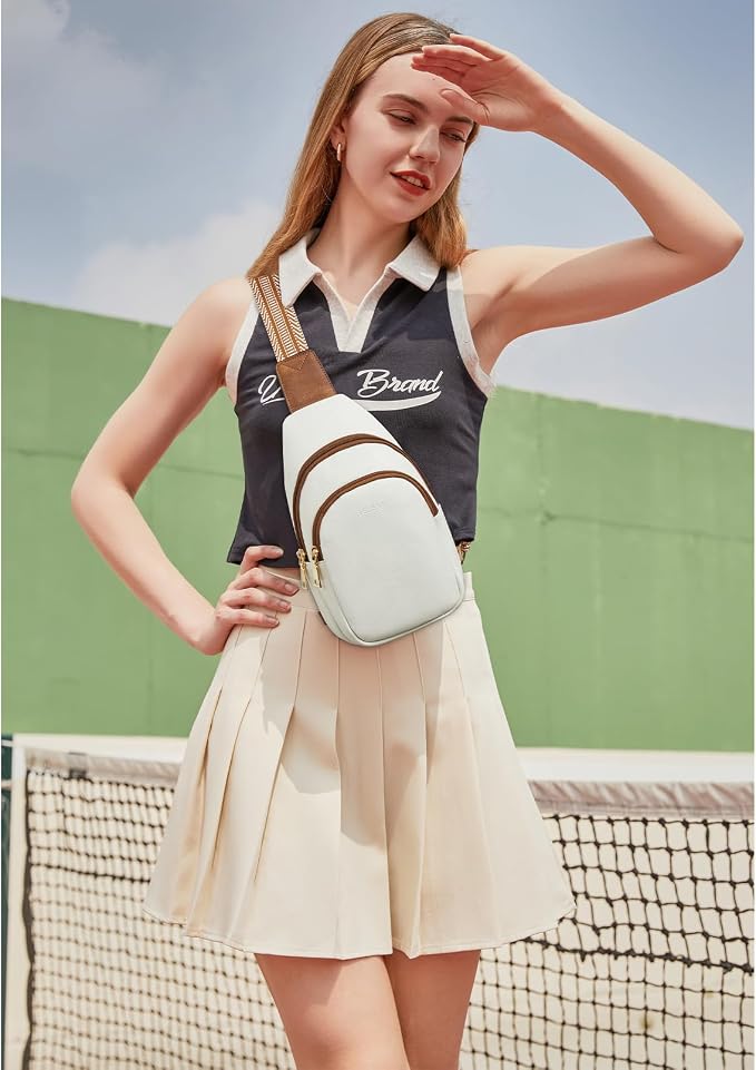 Telena Small Sling Bag for Women Leather Crossbody Fanny Packs Chest Bag for - Image 2
