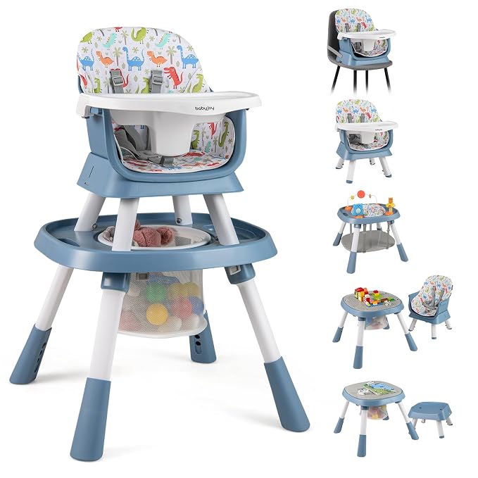 BABY JOY 16 in 1 High Chair, Convertible Baby Highchair by BABYJOY