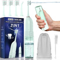 Portable Water flosser with Electric Toothbrush, 2 in 1 Teeth Cleaning Kit by UNINGOPI