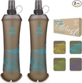 UTOBEST 500ml Soft Flask, 2 Pack Flexible TPU Hydration Water Bottle, by UTOBEST
