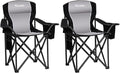 Padded Camping Chairs for Adults, Oversized Folding Outdoor Chairs, Weight by VOYSIGN