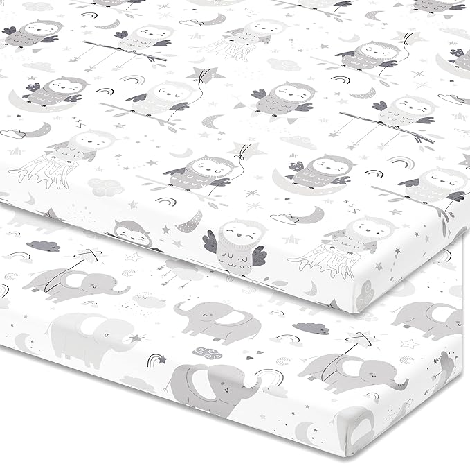 Pack and Play Sheets Fitted – Compatible by JoeyJoan