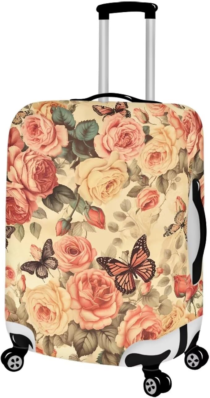 Pink Butterfly Suitcase Covers for Luggage Universal Fit 18-21 Inch Luggage - Image 2