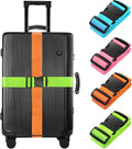 BILIONE 4 Pack Luggage Straps 79" Long Belts Keep Suitcase Secure While by BILIONE