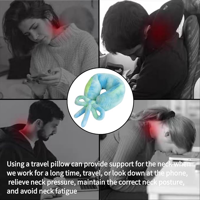 Travel Pillow Multifunctional Airplane Travel Neck Pillow Provides Neck and - Image 5