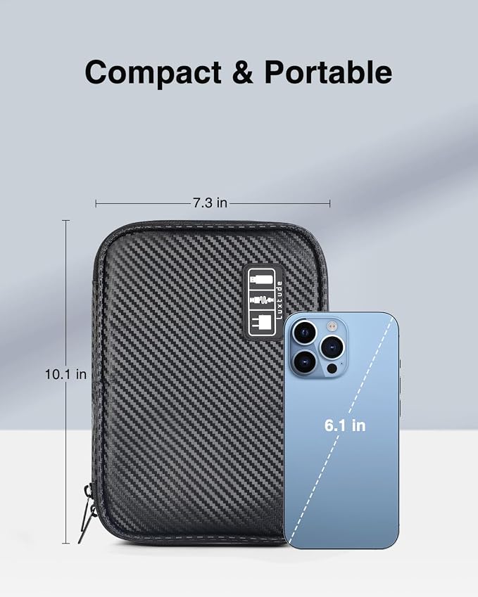 Luxtude Cord Organizer Travel, Cable Organizer Bag, Portable Electronics - Image 6