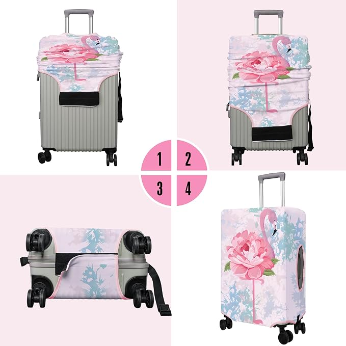 Travel Luggage Cover Suitcase Protector Fits 18-32 Inch Wheel Covers - Image 3