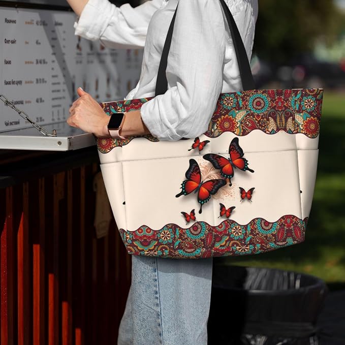 Beach Bag for Women Beach Tote Bag Waterproof Sandproof Large Bags - Image 7