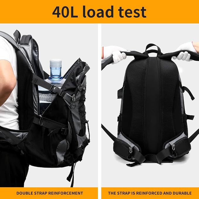 BOVIP 40L Hiking Backpack Waterproof Lightweight Daypack Travel Sports Camping - Image 6