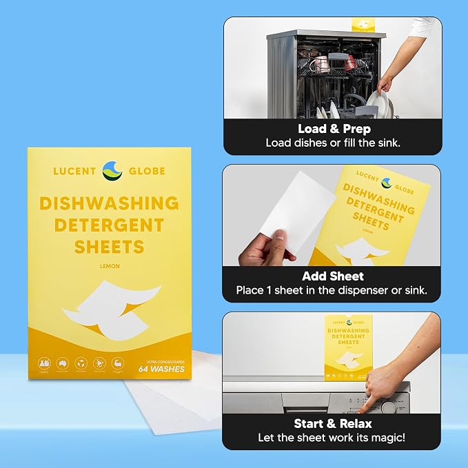 Dishwasher Dishwashing Detergent Sheets, Dish Soap & Dishwashing Tablets - Image 3