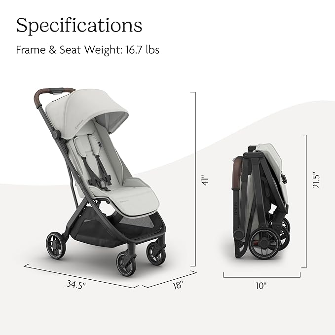 UPPAbaby Minu V3 Travel Stroller | Lightweight + Compact Design | One-Hand Fold - Image 7