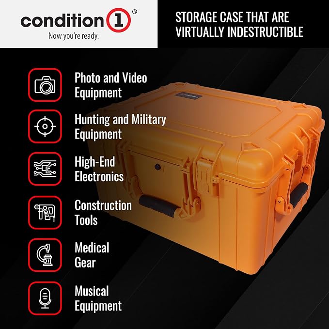 Condition 1 25" Large Heavy-Duty Protective Waterproof Hard Case, Model 024 - Image 4
