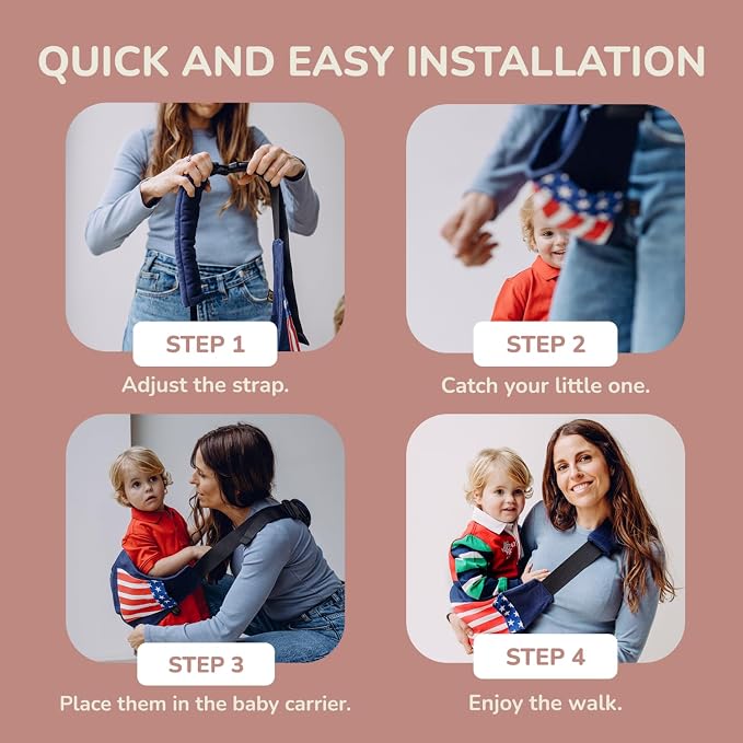 Ergonomic Lightweight Adjustable Toddler Sling Baby Carrier - Image 9
