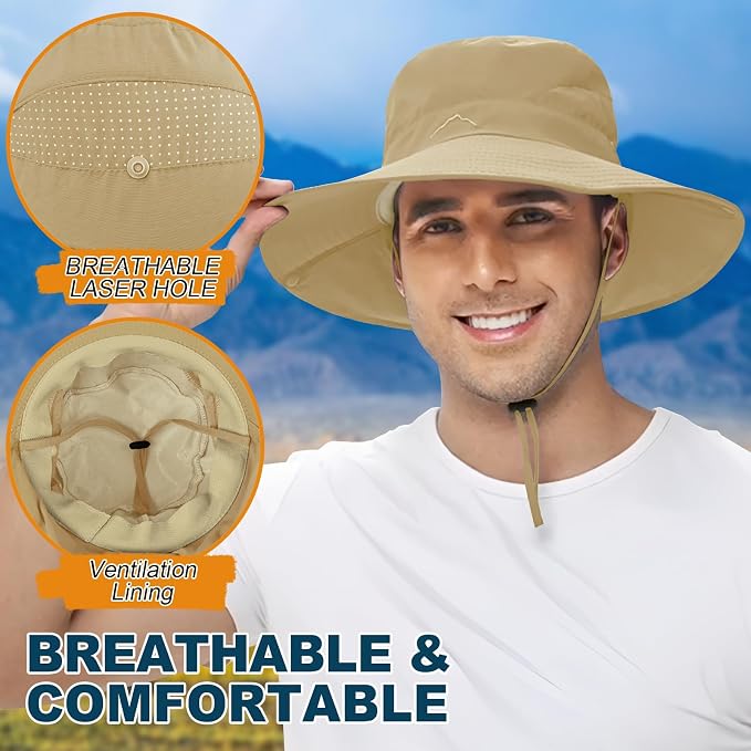 ZOORON Sun Hat for Men Women Fishing Hat - Image 4