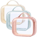 PACKISM TSA Approved Toiletry Bag, 3 Pack Clear Makeup Bags by Packism