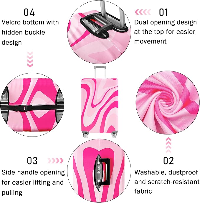 Luggage Cover for Suitcase Elastic Suitcase Cover Protector, Carry On Luggage - Image 3
