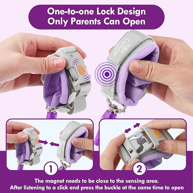 Lehoo Castle Toddler Leash, 4.9ft Kid Leash Wrist - Image 4