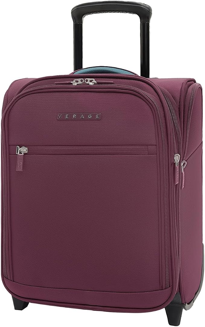 Verage Under Seat Luggage with Wheels, Softside Expanable Small Suitcase Carry by VERAGE