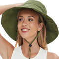 Sun Hats for Women Men UV Protection Wide Brim Bucket Hat by vidsel