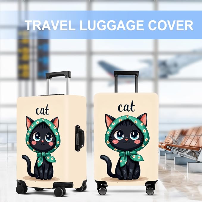 Luggage Cover Washable Suitcase Protector Anti-Scratch, Stretchable Fit - Image 6