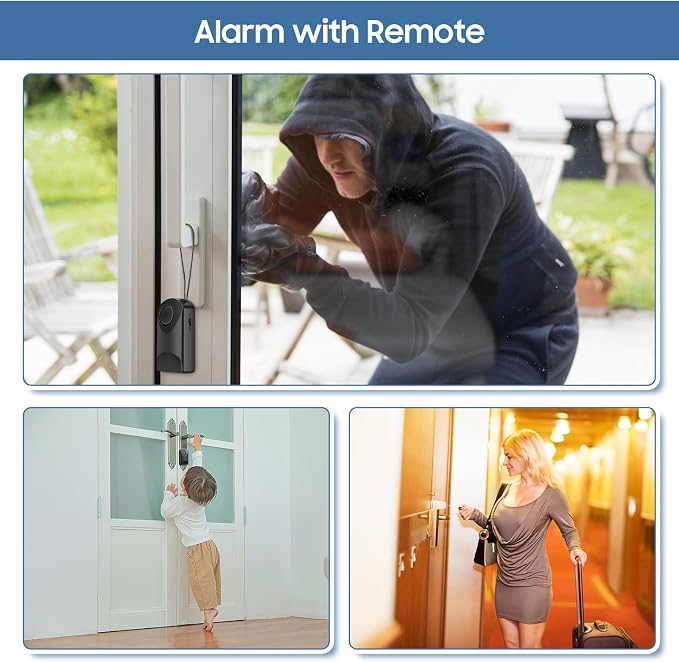 120db Touch Sensor, Door Handle Alarm, Anti Theft Vibration Triggered Portable - Image 2
