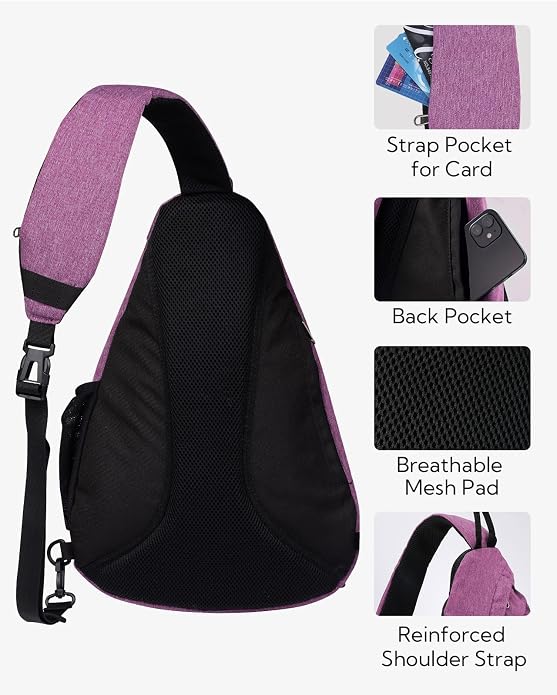 WATERFLY Large Crossbody Sling Bag: Over Shoulder Backpack Daypack Casual Cross - Image 5
