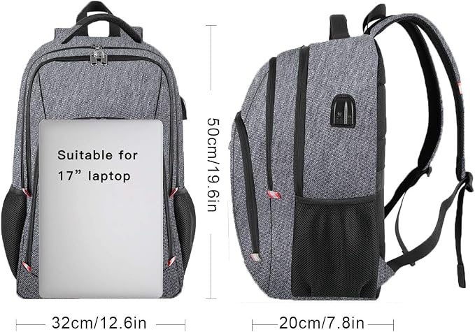 Laptop Backpack for Men, Large Anti-Theft Business Travel Backpack - Image 5