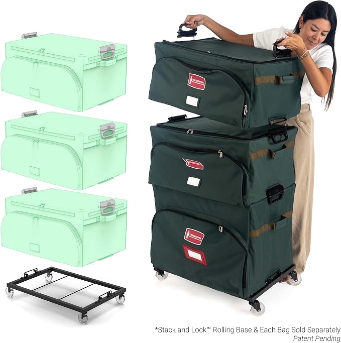TreeKeeper Stack & Lock™ Adjustable Christmas Ornament Storage Box Holds 48 - Image 8