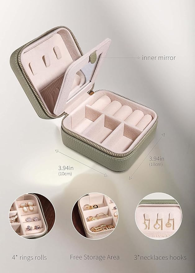 S.Leaf Travel Jewelry Organizer Travel Jewelry Boxes - Image 4