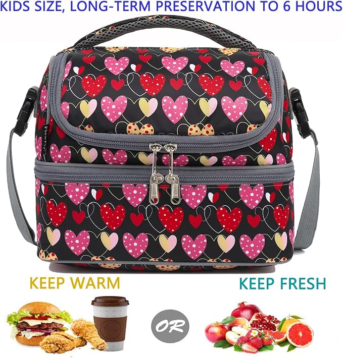 FlowFly Double Decker Cooler Insulated Lunch Bag Large Tote - Image 2
