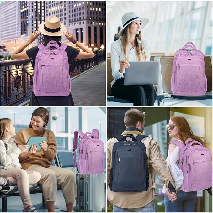 Voova Travel Laptop Backpack, Business Work Laptop Backpack - Image 7