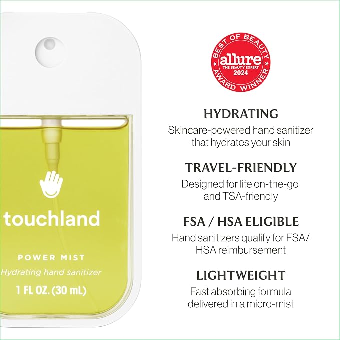 Touchland Power Mist Hydrating Hand Sanitizer Spray, BLOSSOM Trio Set, 1 FL. - Image 6