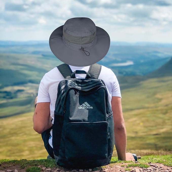 Sun Hat for Men/Women, UPF 50+ Fishing Hat, Waterproof Wide Brim Bucket Hat - Image 6