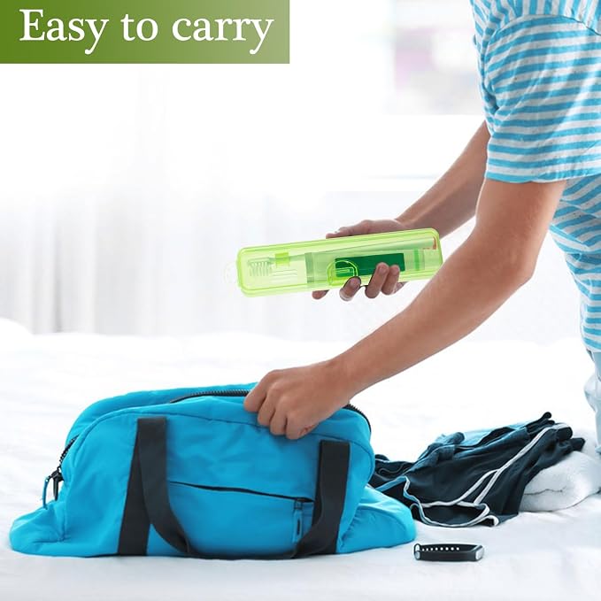 Toothbrush Case Holder 2 Pack, 7.87 x 1.85 x 1.18” - Image 7
