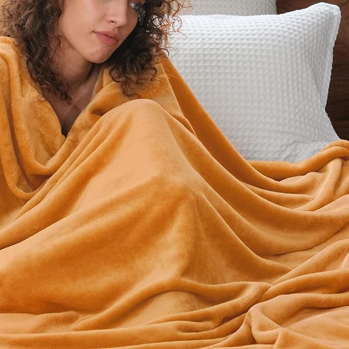 PHF Ultra Soft Fleece Blanket King Size, No Shed No Pilling Luxury Plush Cozy - Image 2