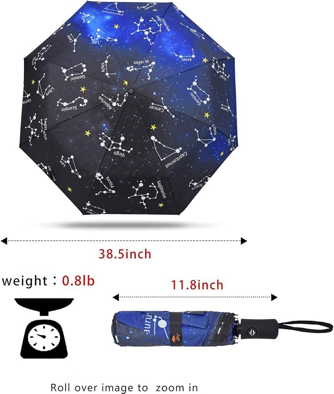 SY COMPACT Travel Umbrella Windproof Automatic Umbrellas Small Compact UV Sun - Image 2