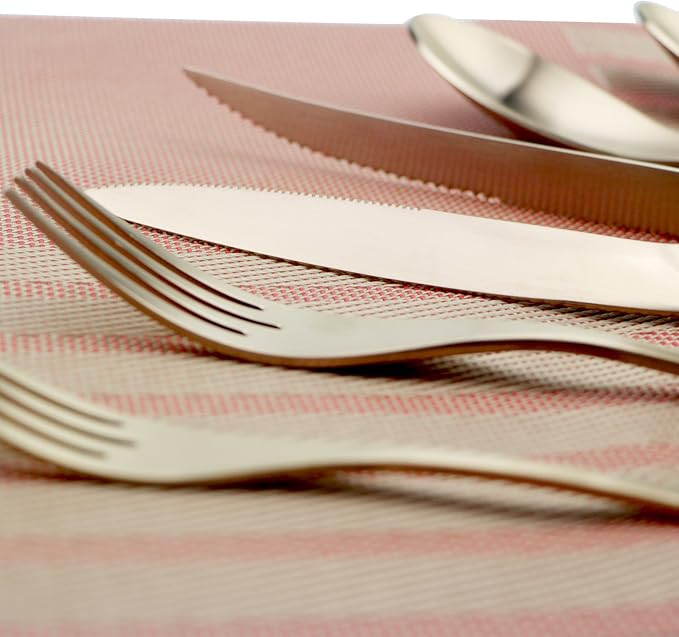 24-Piece Flatware Set, Extra Thick Heavy Duty - Image 2