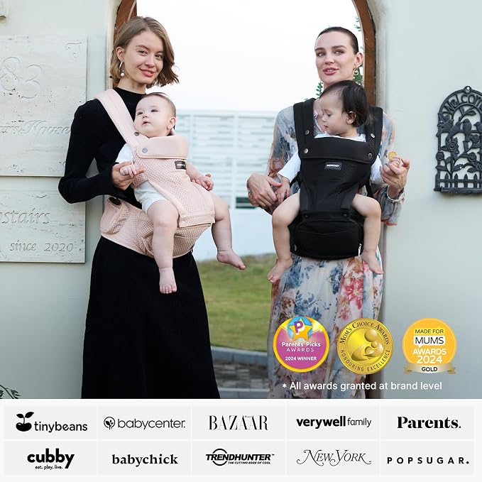 Momcozy Baby Carrier with Hip Seat, 2-in-1 Forward-Facing Carry - Image 5