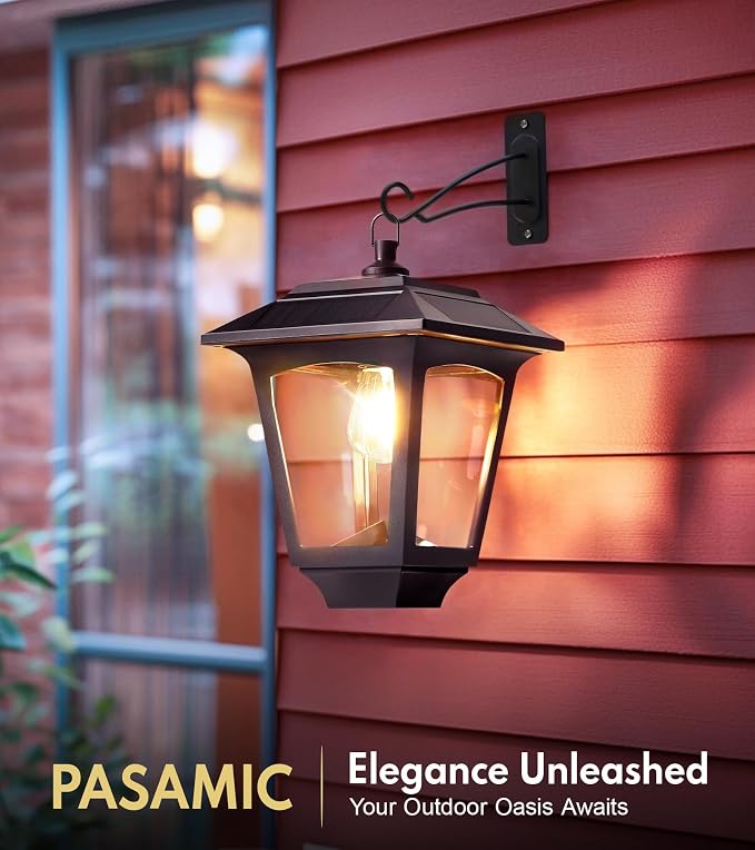 PASAMIC 2 Pack Solar Wall Lights - Image 2