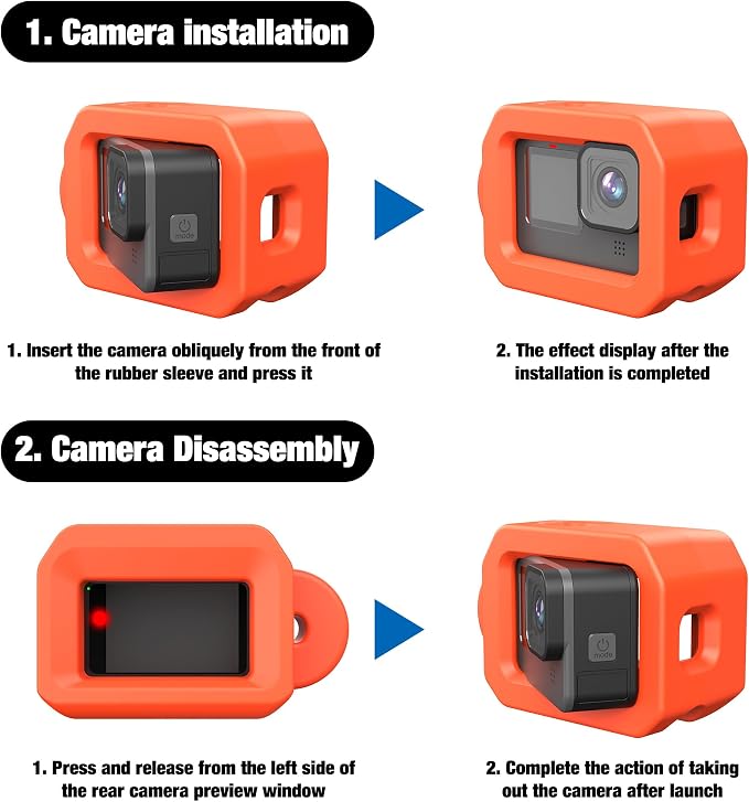 Floaty Case for GoPro Hero 13/12 / 11/10 / 9 Black, Floating Case - Image 8