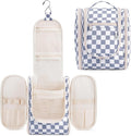 Narwey Small Checkered Hanging Travel Toiletry Bag by Narwey